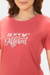 Amante Scoop Neck Sleep Tee - Holly Berry Print — thumbnail 4